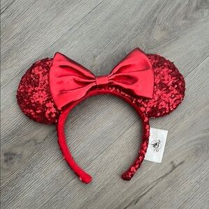 Disney Red Sequin Minnie Mouse Hair Accessory